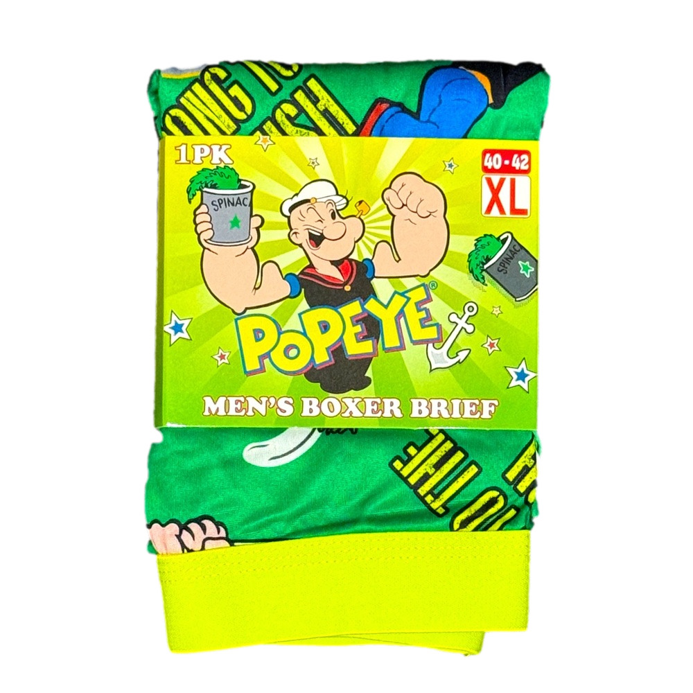 Mens Popeye The Sailor Man Licensed Boxer Briefs - Size Extra Large - NWT